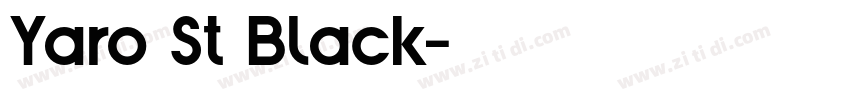 Yaro St Black字体转换